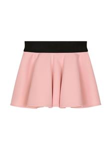 dolce&gabbanakids Dolce & Gabbana Kids A-lijn mini-rok met logo-applicatie - Roze