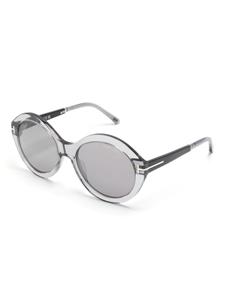 TOM FORD Eyewear Zonnebril met rond montuur - Grijs