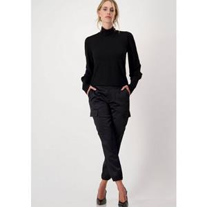 Monari Stehkragenshirt, mit Strass Kragen
