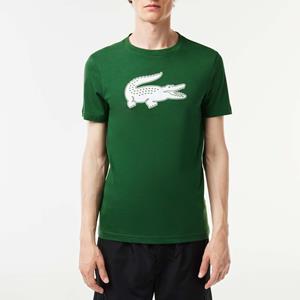 Heren Lacoste Ultra Dry XXL Logo Sport T-shirt in Groen