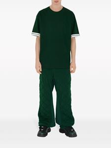 Burberry EKD stripe-trim cotton T-shirt - Groen