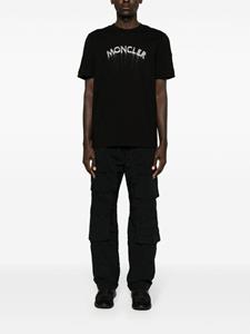 Moncler logo-print cotton T-shirt - Zwart