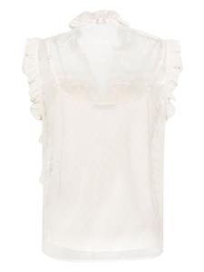 TWINSET floral-lace sleeveless blouse - Beige