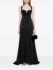Kiki de Montparnasse Zijden jurk - Zwart