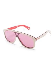 Chloé Eyewear Zonnebril met D-montuur - Beige