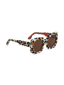 Marni Eyewear Zonnebril met oversized montuur - Wit