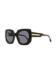 Marni Eyewear Zonnebril met oversized montuur - Zwart