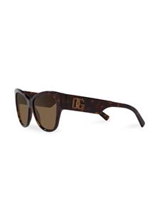 Dolce & Gabbana Eyewear tortoiseshell-effect butterfly-frame sunglasses - Bruin