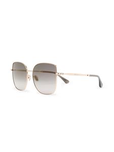 Jimmy Choo Eyewear Zonnebril met kattenoog montuur - Goud