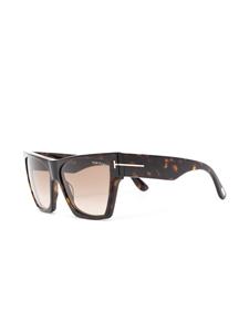 TOM FORD Eyewear Zonnebril met schildpadschild design - Bruin