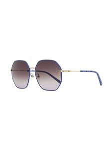MCM 165SLB zonnebril met vierkant montuur - Blauw
