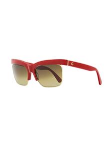 Moncler Eyewear 1980-1990s CC zonnebril met rechthoekig montuur - Rood