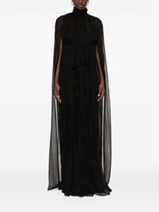 Alberta Ferretti silk maxi dress - Zwart