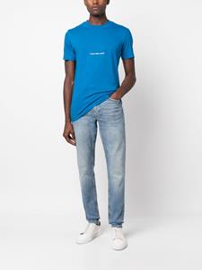Calvin Klein Jeans T-shirt met logoprint - Blauw