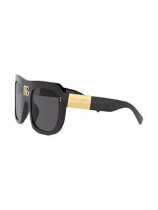 Dolce & Gabbana Eyewear Zonnebril met oversized montuur - Zwart