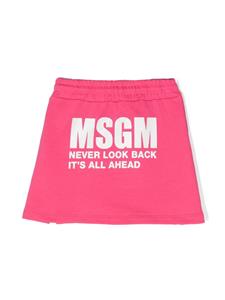 msgmkids MSGM Kids Rok met logoprint - Roze
