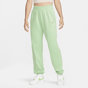 Nike Sportswear ruimvallende fleecebroek voor dames - Groen