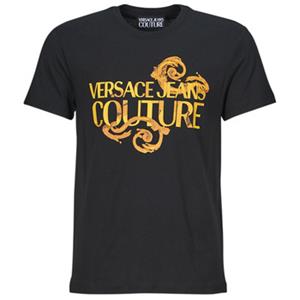 Versace Jeans Versace jeans couture logo watercolour t-shirt gold