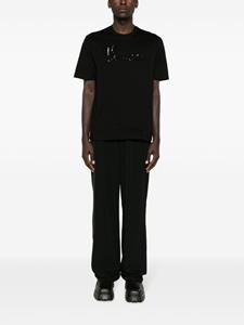 Versace T-shirt verfraaid met logo - Zwart