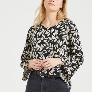 JDY Bedrukte blouse, wijde mouwen