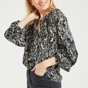 JDY Bedrukte blouse, maokraag