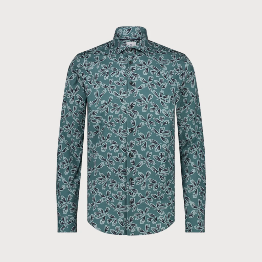 Blue Industry Bloemenprint stretch shirt |