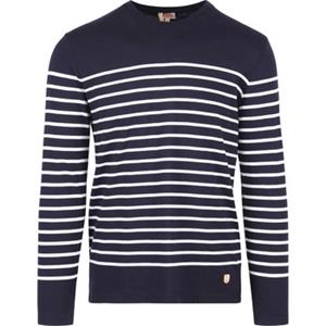 Armor-Lux Port-Louis T-Shirt Strepen Donkerblauw