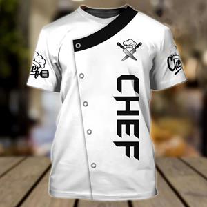 Xin nan zhuang Mannen T-shirt Chef Brede Oversized Tops Punk 3D Print T Shirt Mannelijke Casual Fashion Zomer Ronde Hals Korte Mouw Daily
