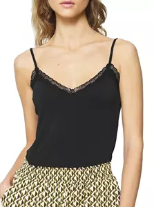 Pieces Top met kant, model 'KATE'