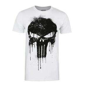 The Punisher Het Punisher heren schedel T-shirt XL wit