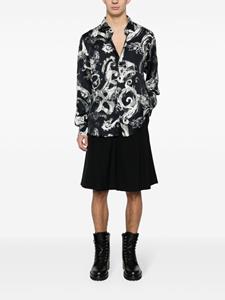 Versace Jeans Couture watercolour baroque-pattern shirt - Zwart