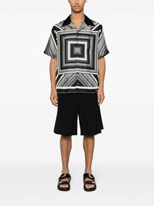 Dolce & Gabbana Bowlingshirt met geometrische print - Grijs