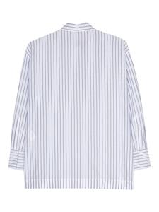 Peserico Katoenen overhemd met krijtstreep - Wit