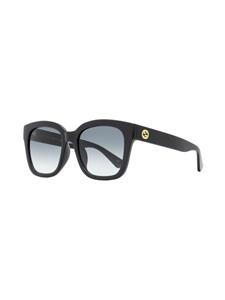 Gucci Eyewear Double-G zonnebril met vierkant montuur - Zwart