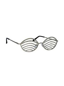 Linda Farrow Party Goddess zonnebril met cat-eye montuur - Zilver