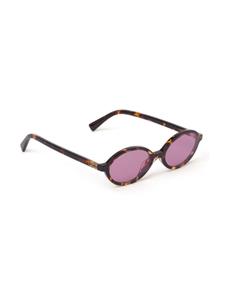 Miu Miu Eyewear Regard zonnebril met schildpadschild-design - Bruin