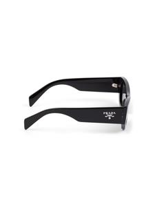 Prada Eyewear Zonnebril met rechthoekig montuur - Zwart