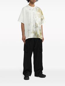 Julius T-shirt met tie-dye print - Wit