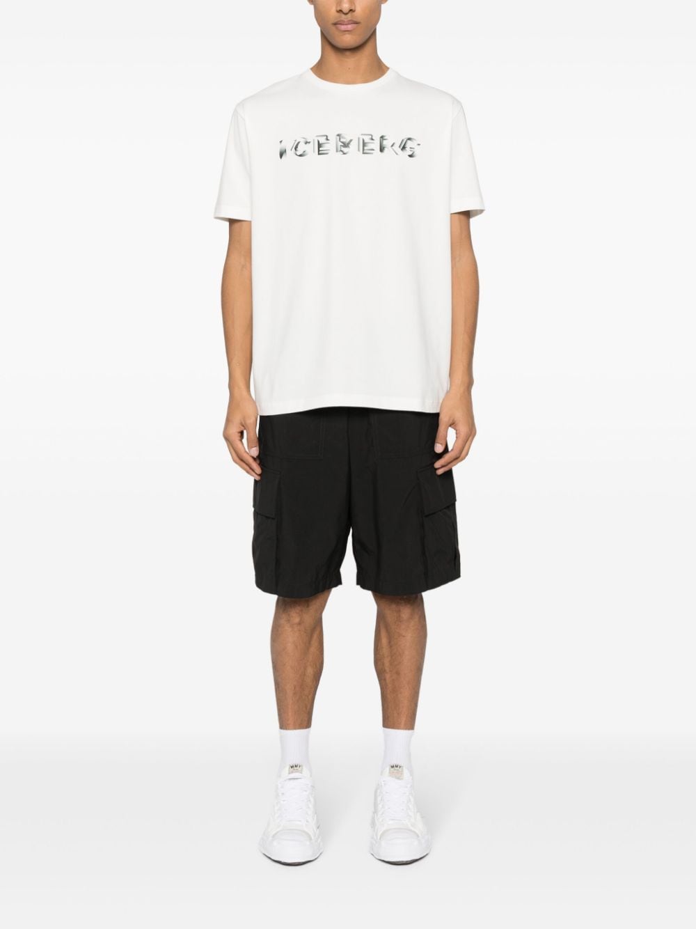 Iceberg T-shirt met logoprint - Wit