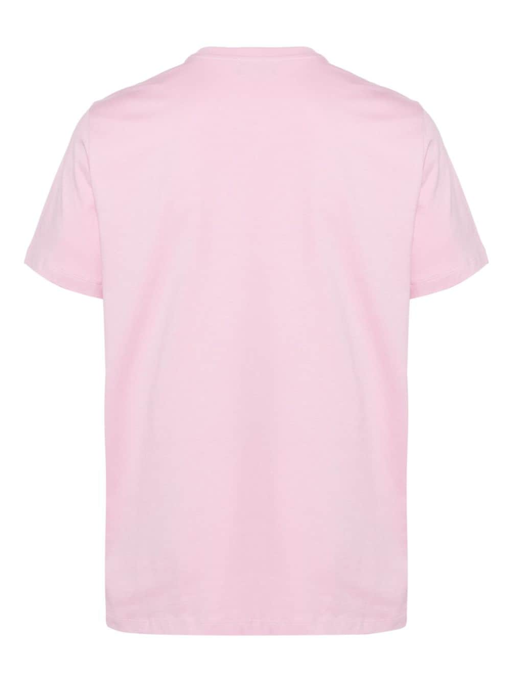 DONDUP T-shirt met logoprint - Roze