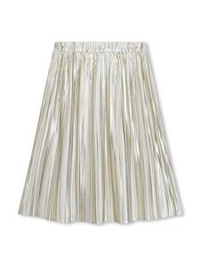 michaelkorskids Michael Kors Kids Metallic midi-plooirok - Wit