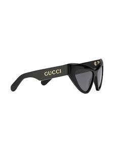 Gucci Eyewear Zonnebril met cat-eye montuur - Zwart