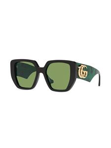 Gucci Eyewear Zonnebril met oversized montuur - Groen