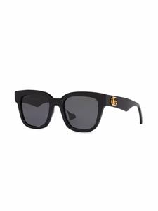 Gucci Eyewear Zonnebril met vierkant montuur - Zwart