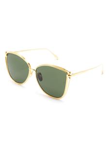 Linda Farrow Dinah bril met cat-eye montuur - Goud
