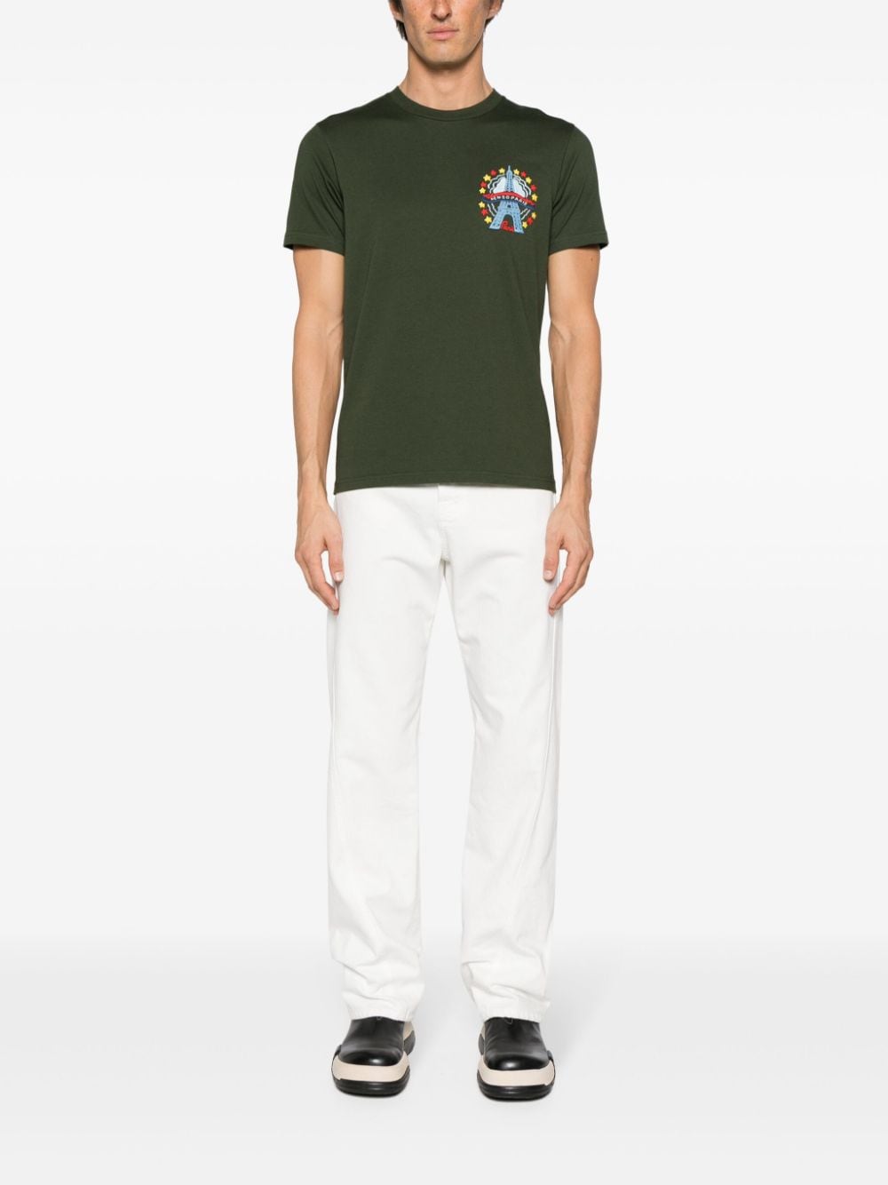 Kenzo Varsity Drawn graphic-embroidered T-shirt - Groen