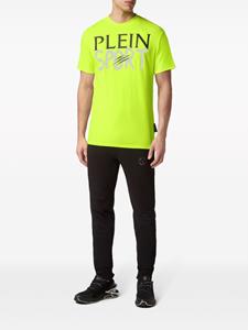 Plein Sport T-shirt met logoprint - Geel