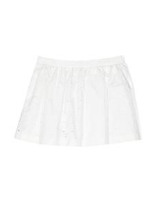 versacekids Versace Kids Rok met geborduurde bloemen - Wit