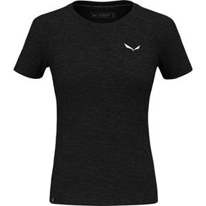 Salewa  Women's Eagle Minilogo Alpine Merino T-Shirt - Merinoshirt, zwart