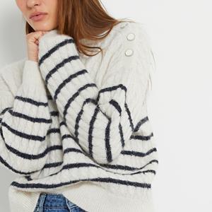 LA REDOUTE COLLECTIONS Marinetrui met kabelmotief, alpaca mix